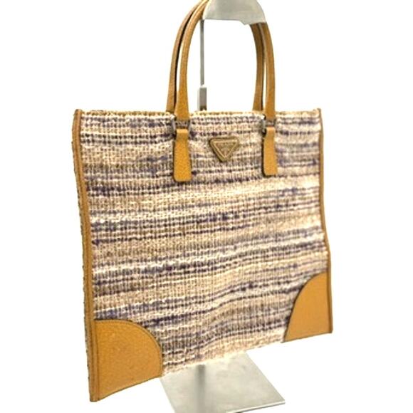 Vintage Prada Enameled Metal Triangle Tote with COA - Picture 5 of 12